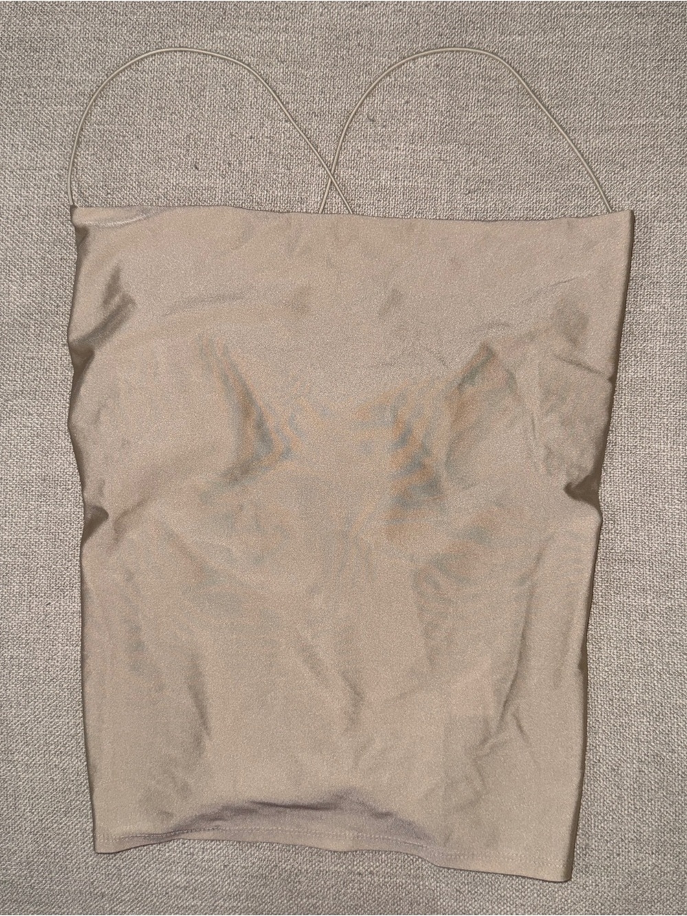 Lulu's Champagne Satin Cami Tube Top